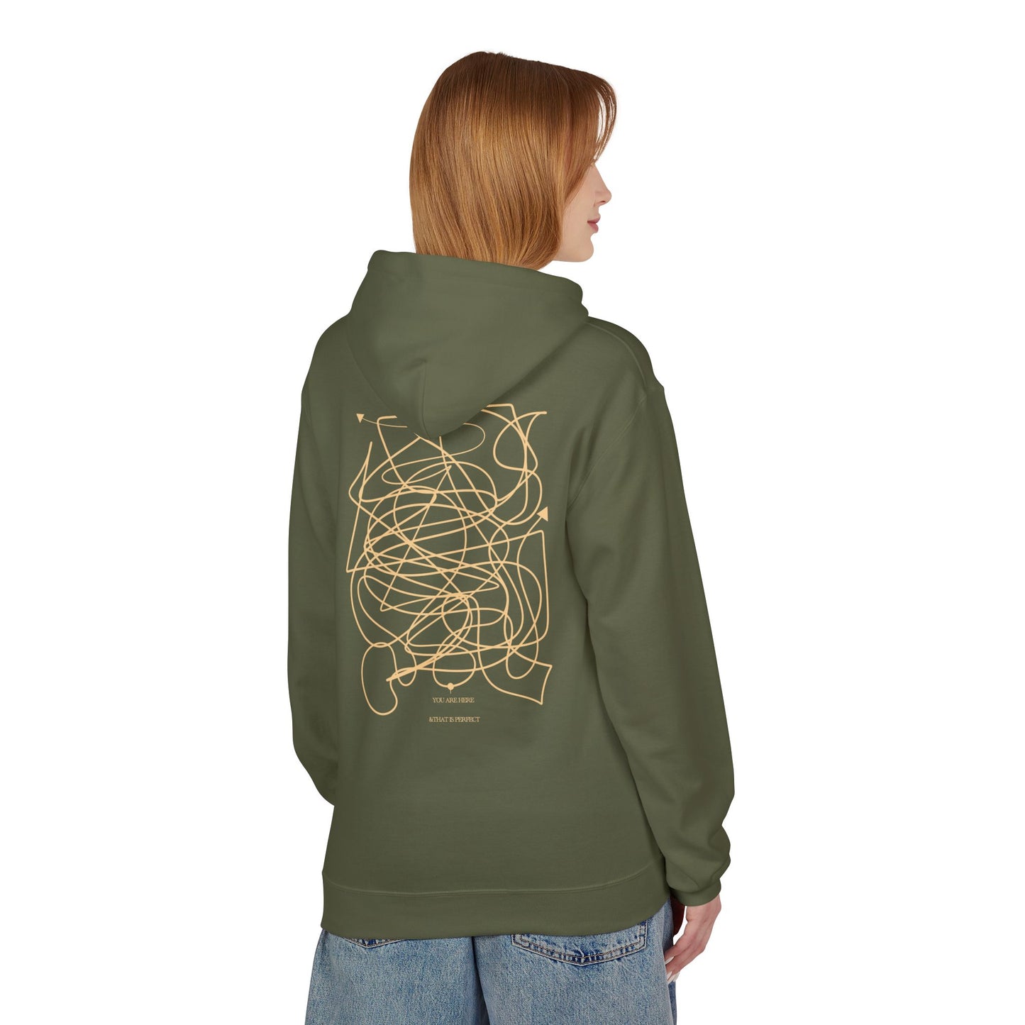 "YOU ARE HERE" Hoodie - Unisex Sweatshirt