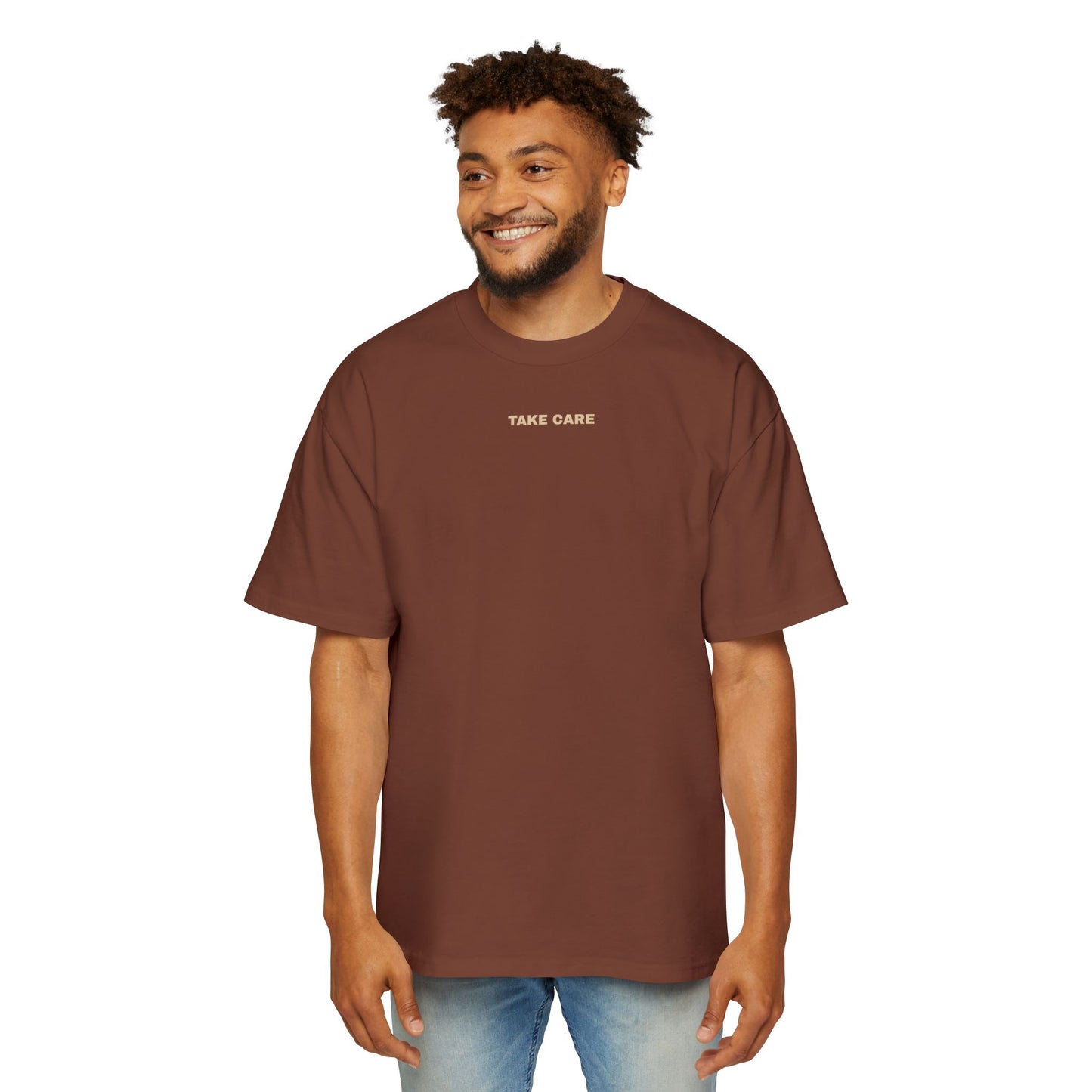 “TAKE CARE” Tee - Oversized Short Sleeve