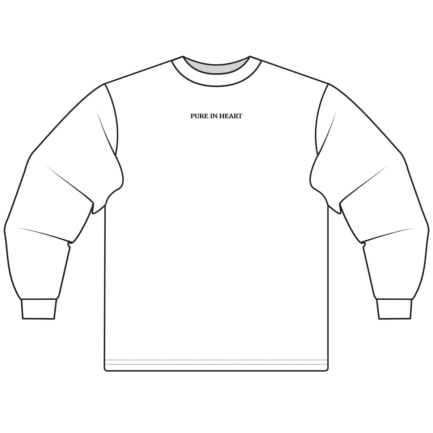 ‘PURE IN HEART" Long-Sleeve Tee - Unisex Shirt