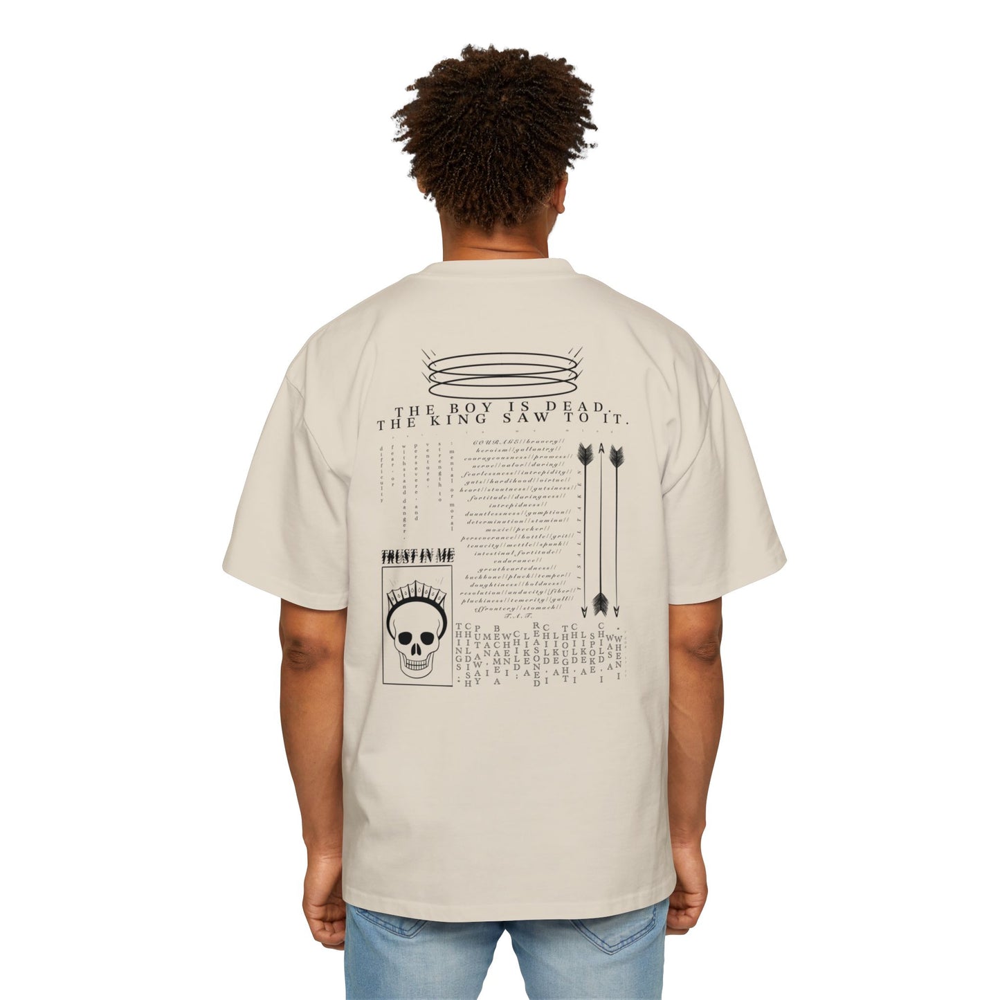 “TAKE HEART” Tee - Oversized Short Sleeve