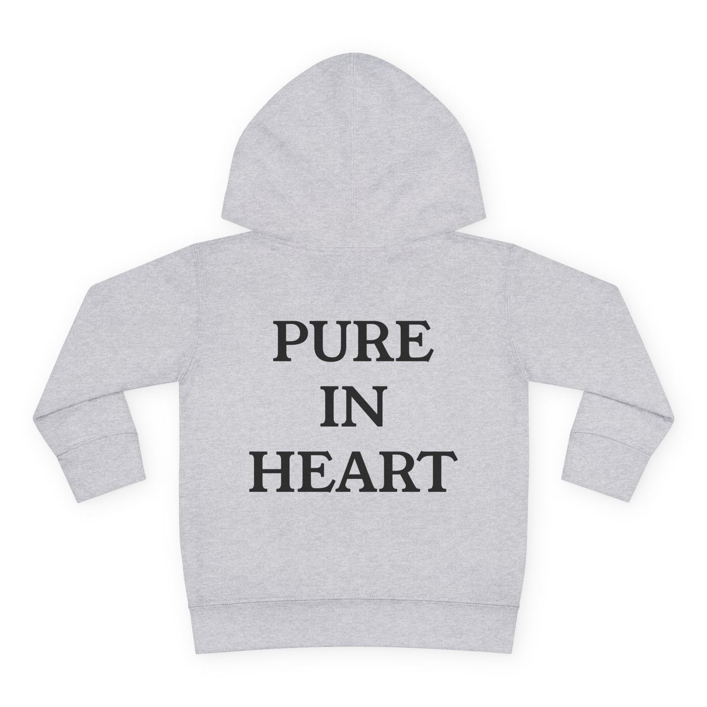 "PURE IN HEART" Toddler Hoodie - Long-sleeve Fleece Sweatshirt