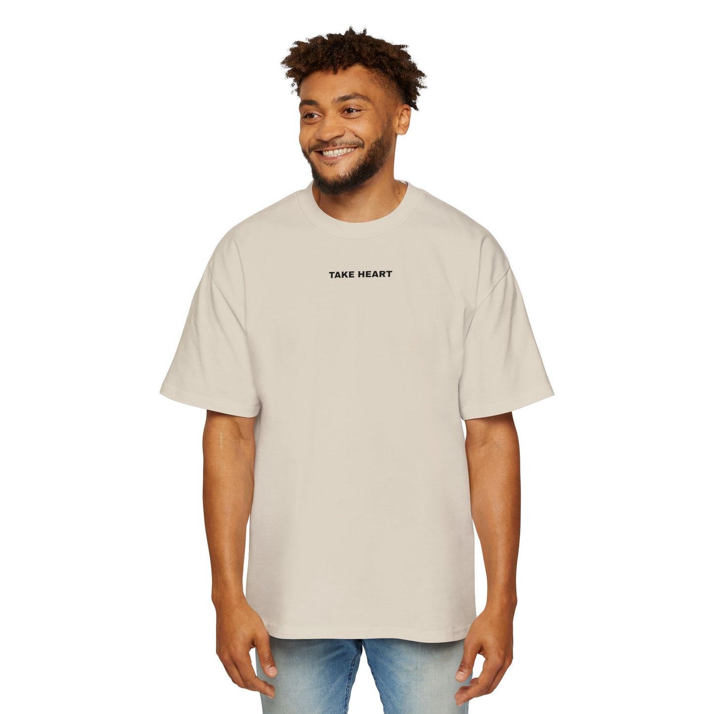 “TAKE HEART” Tee - Oversized Short Sleeve