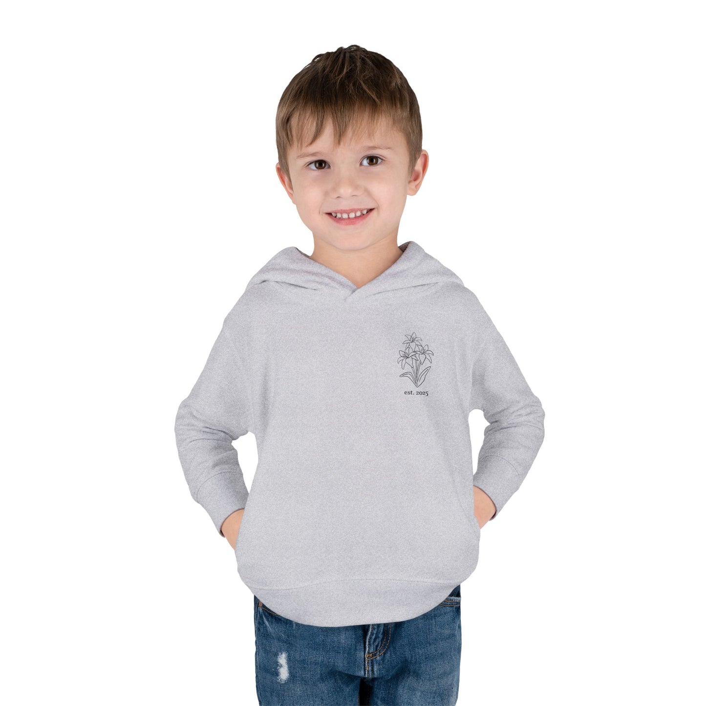 "PURE IN HEART" Toddler Hoodie - Long-sleeve Fleece Sweatshirt