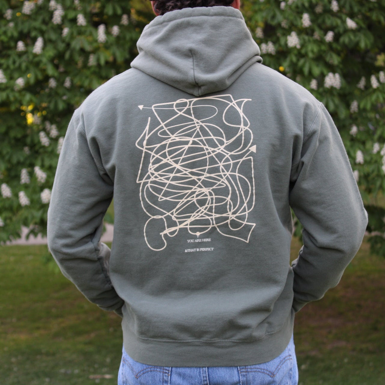 "YOU ARE HERE" Hoodie - Unisex Sweatshirt