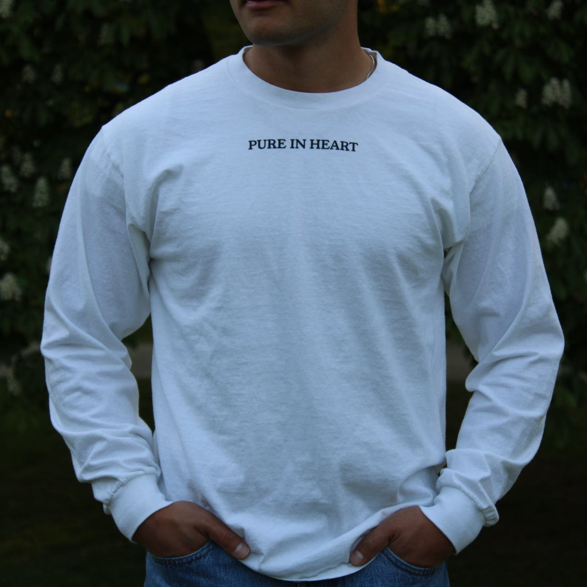 ‘PURE IN HEART" Long-Sleeve Tee - Unisex Shirt