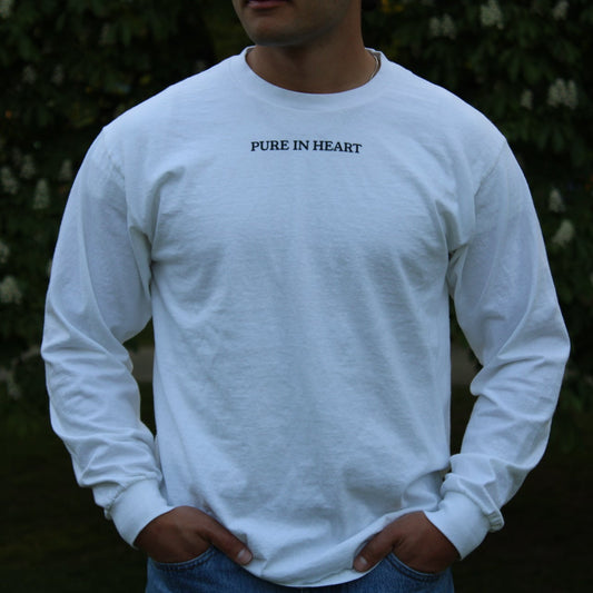 ‘PURE IN HEART" Long-Sleeve Tee - Unisex Shirt